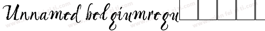 Unnamed belgium-regu字体转换